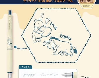 Limited Zebra Sarasa Nano 0.38mm Gel Pen Winnie the Pooh Piglet