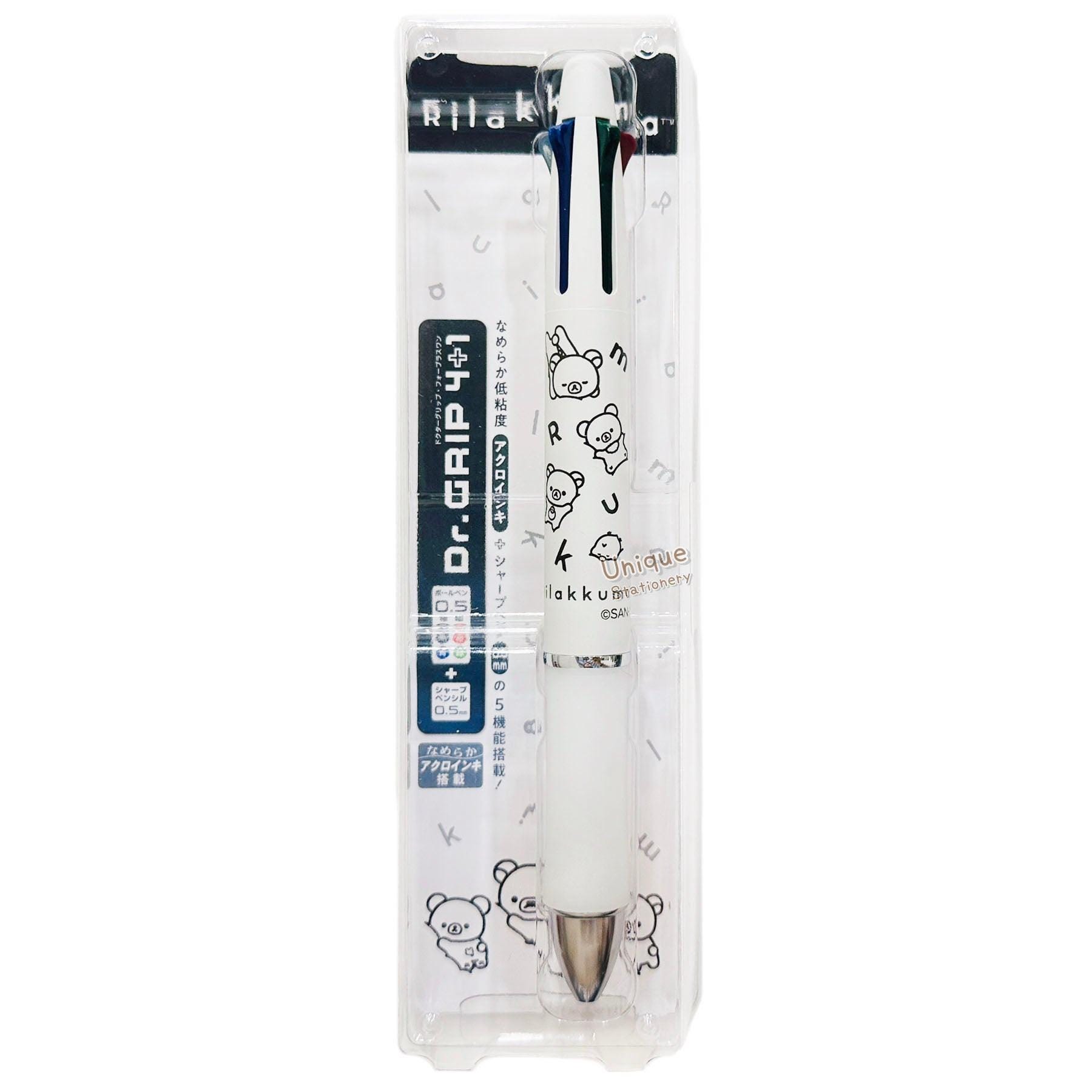 Pilot Dr. Grip 4+1 5-way Multi Pen 4-color Ballpoint Pen