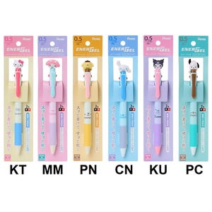 Pentel Energel 0.5mm 2 Colors Gel Pen Characters Mascot Ballpoint Pen Japan Animation Anime Kawaii Comic Cute Cartoon