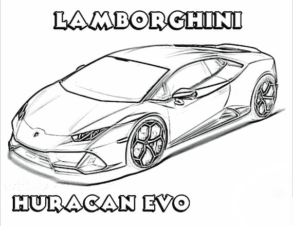 coloring pages exotic cars