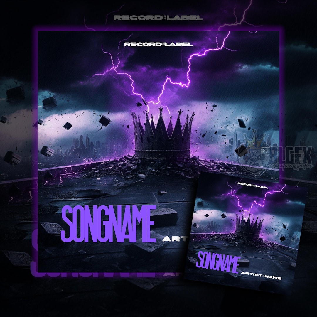 CANVA CD Cover/mixtape Cover Template King Me Etsy