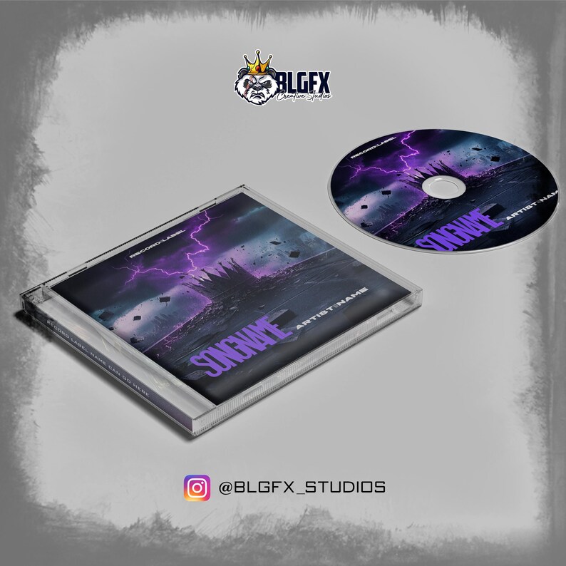 CANVA CD Cover/mixtape Cover Template King Me Etsy