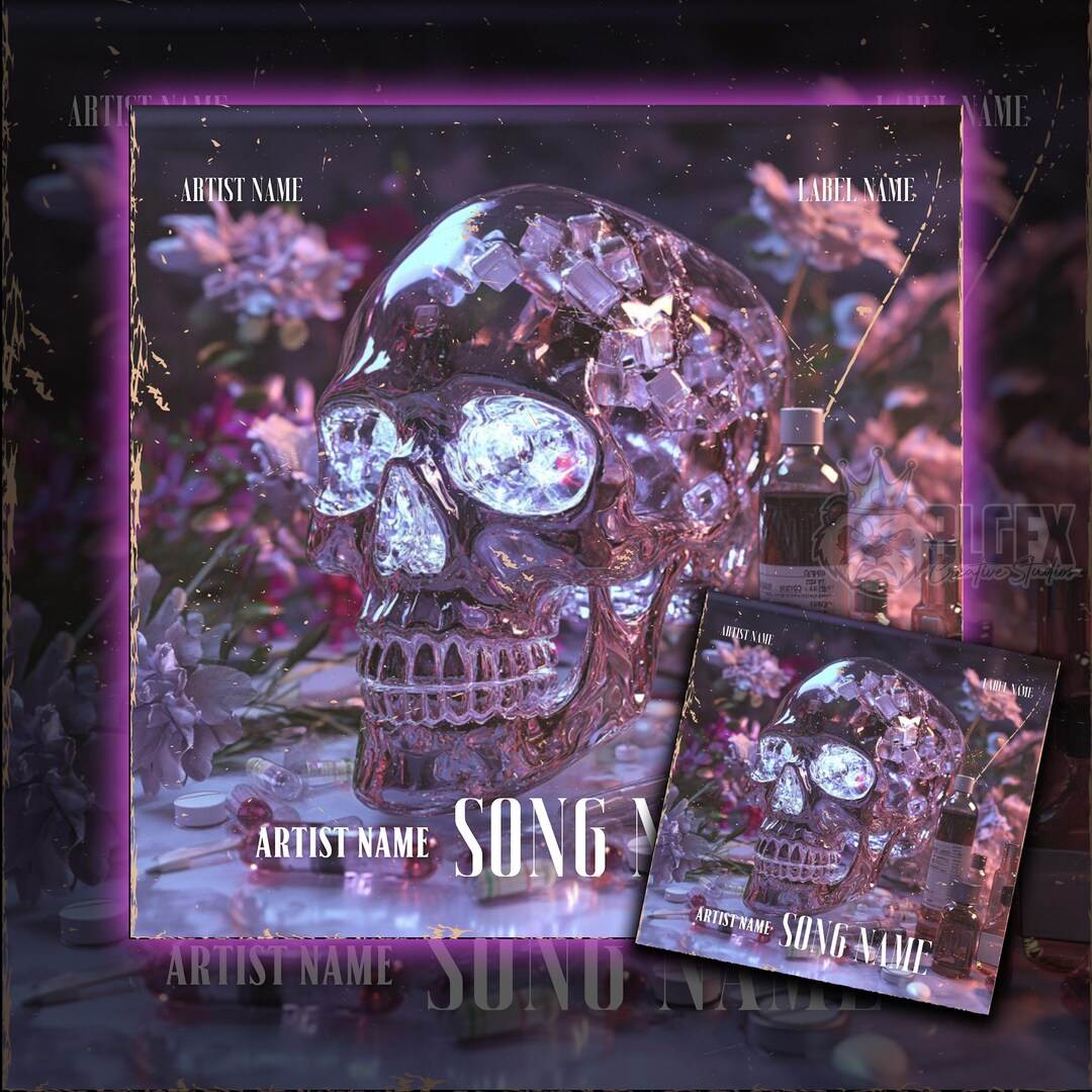CANVA CD Cover/mixtape Cover Template Pink Luxe Etsy