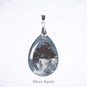 Natural Gemstone Teardrop Pendant for Jewelry Making