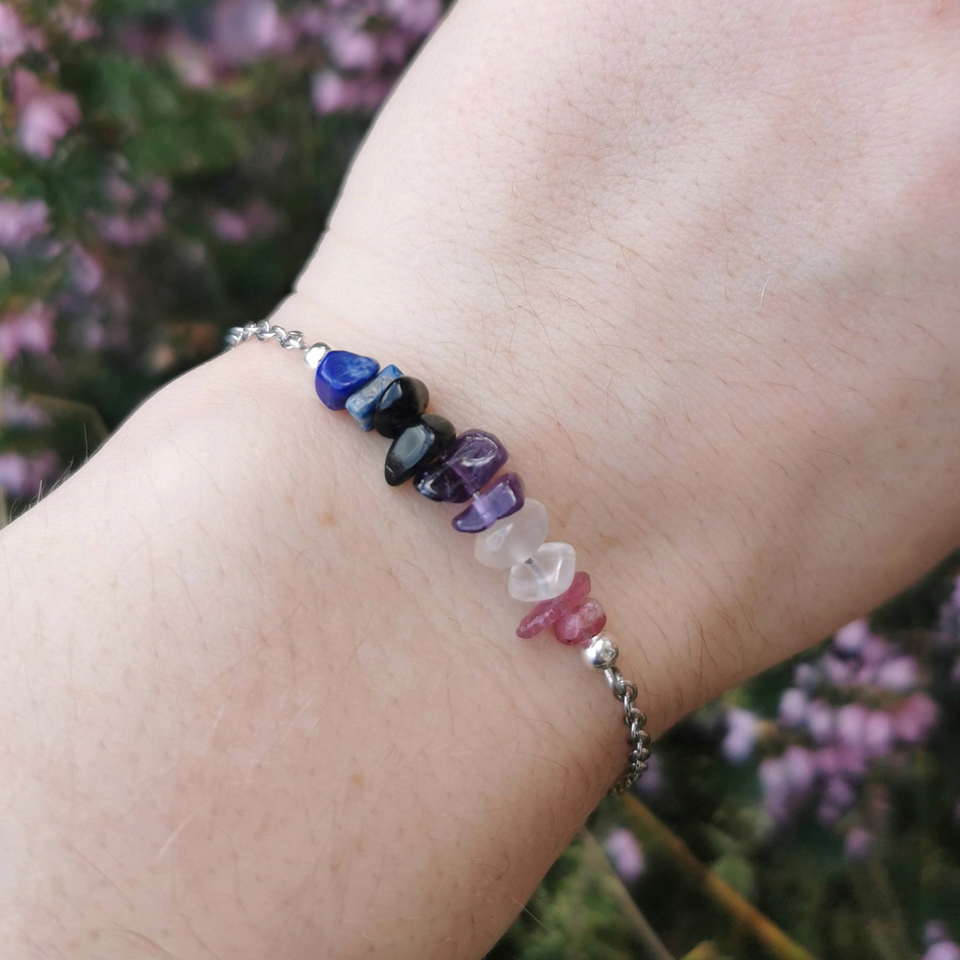 Gender Fluid Flag Crystal Bracelets Genderfluid Jewellery Etsy