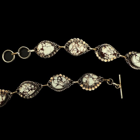 Wild Horse Jasper Bracelet • 7.5" Sterling Silver Bracelet • Genuine Jasper Jewelry • Boho Western Bracelet • Handmade Gemstone Jewelry