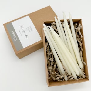 Beeswax Candles - Birthday & Celebration Candles - Hand-dipped Candles - Eco-Friendly