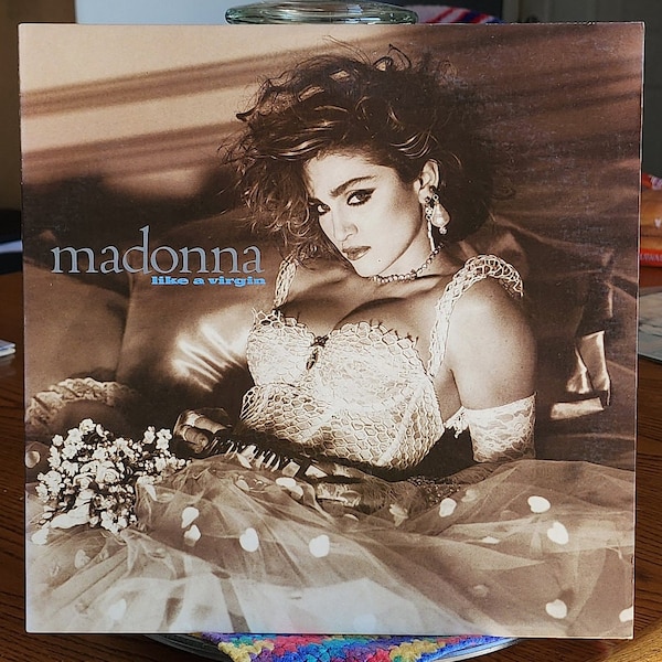 Madonna - Like A Virgin - 1984 Sire Records - Premier pressage ORIGINAL avec la pochette intérieure d'origine - Album vinyle vintage - 9 25157-1