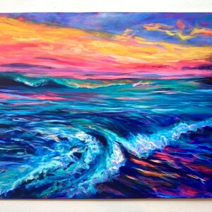Impressão giclée Joy&#39;s Ocean 8x10