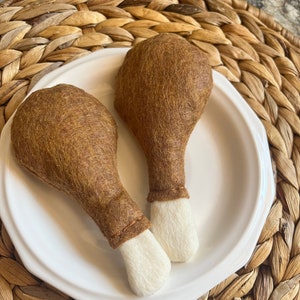 Felt Chicken Drumstick, Felt Fried Chicken