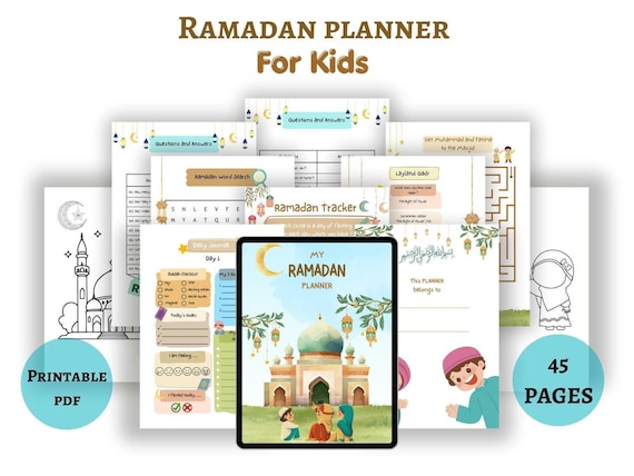 Ramadan Planner for Kids: Islamic Activity Book (Digital Download)
