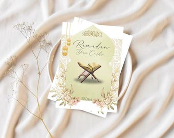 Ramadan Dua Cards: 30-Day Islamic Prayer Printable (PDF)