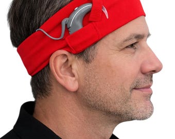 Secure Cochlear Implant Headband – Active Cotton Spandex CI  display picture 3