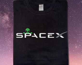 SpaceX Aliens Shirt Space Exploration UFO Alien - NASA - Custom T-Shirt Mars - SETI - Roswell - Science Tee Artemis Moon