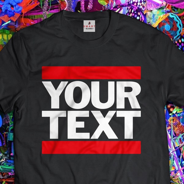 Your Text 80s Theme Party hip-hop Personalized shirt 80's hip hop MC (S-5XL) Custom