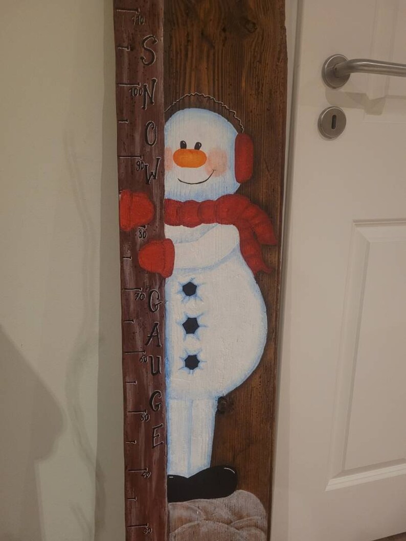 D4DREAM Winter-Türschild Schneemann – 29,2x29,2 Cm, PVC, Wetterfest, Mit Hanfseil, Für Haustür, Wand & Veranda