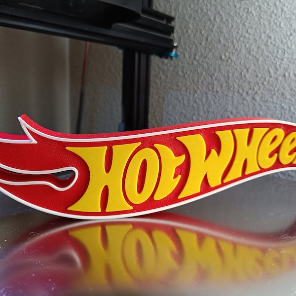 Panneau logo 3D Hot Wheels