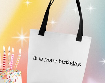 Het is je verjaardagstas in wit, de Office Gift Wrap, herbruikbare Holiday Gift Bags