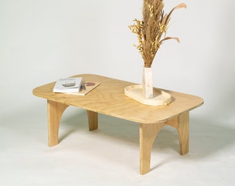 Sofras. Sofa table, Low coffee table, plywood coffee table, handmade coffee table.
