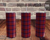 20oz Plaid Flannel Tumbler Sublimation wrap - 300 DPI Digital Download