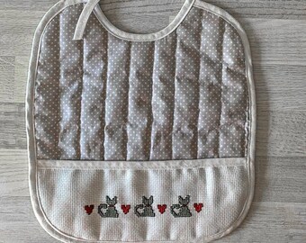 Bavoir Point De Croix Etsy