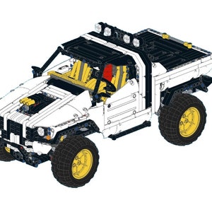 Lego MOC 4x4 Pick Up Truck Building Instructions Manual