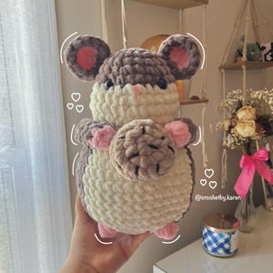 Crochet Hamster With A Cookie Plush