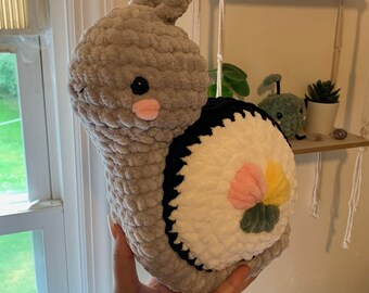 Crochet Sushi Snail Plush