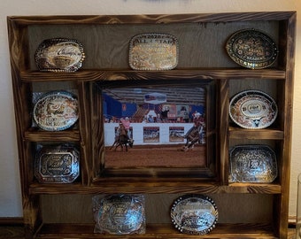 Belt buckle display case