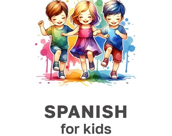 100 Printable Flashcards for Children to Learn Spanish