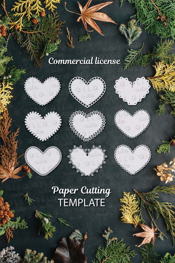 Lot De Découpeuses En Forme De Coeurs - Parfait Pour Scrapbooking Ou DIY
