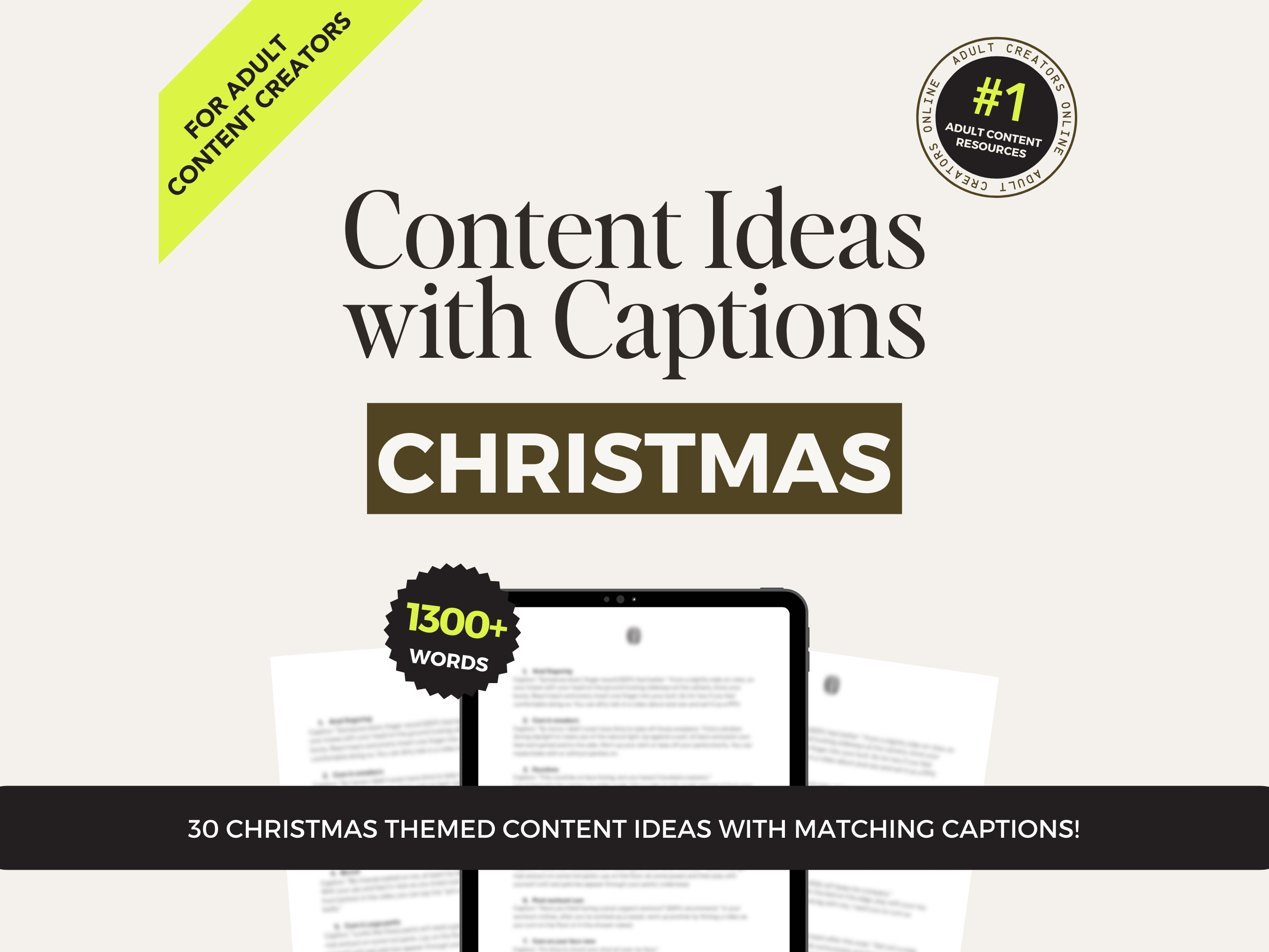 Christmas Content ideas for Onlyfans, NSFW Captions for Camgirls and Sex Workers