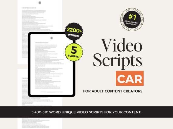 Car Play JOI Video Scripts for OnlyFans – ManyVids Ideas for Camgirls
