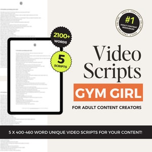 Gym Fantasy JOI Scripts for OnlyFans – Video Scripts for Adult Content Creators, ManyVids Ideas