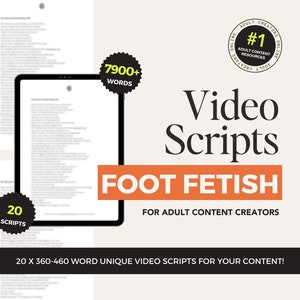 Foot Fetish JOI Scripts for OnlyFans – Video Scripts for Adult Content Creators, ManyVids Ideas