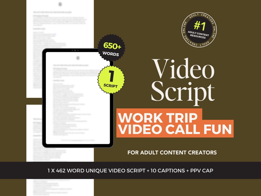 Work Trip Video Call Fun Script – Onlyfans PPV CAPS, Captions & Games ...