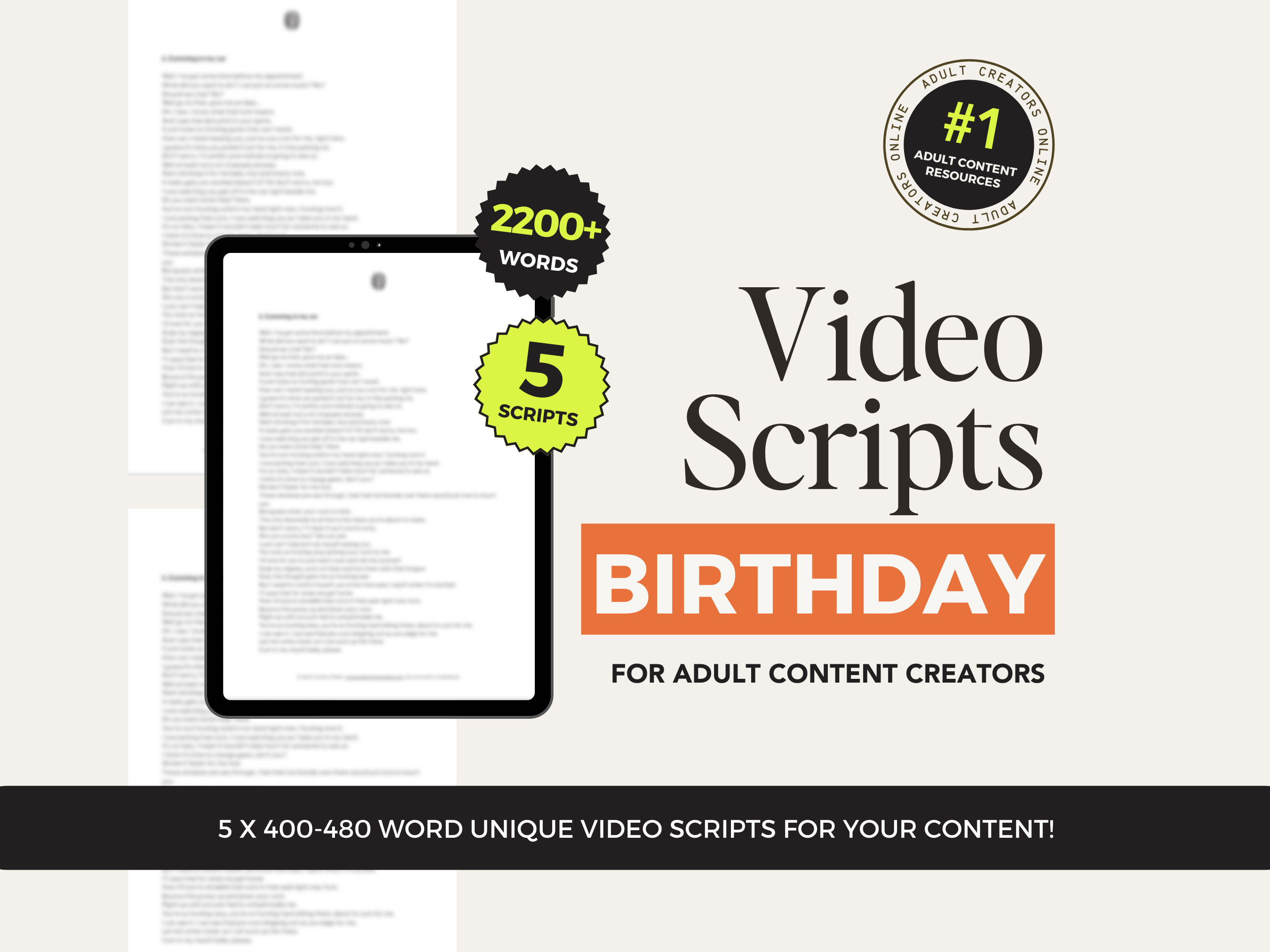Birthday Roleplay JOI Video Scripts for OnlyFans – ManyVids Ideas for Camgirls