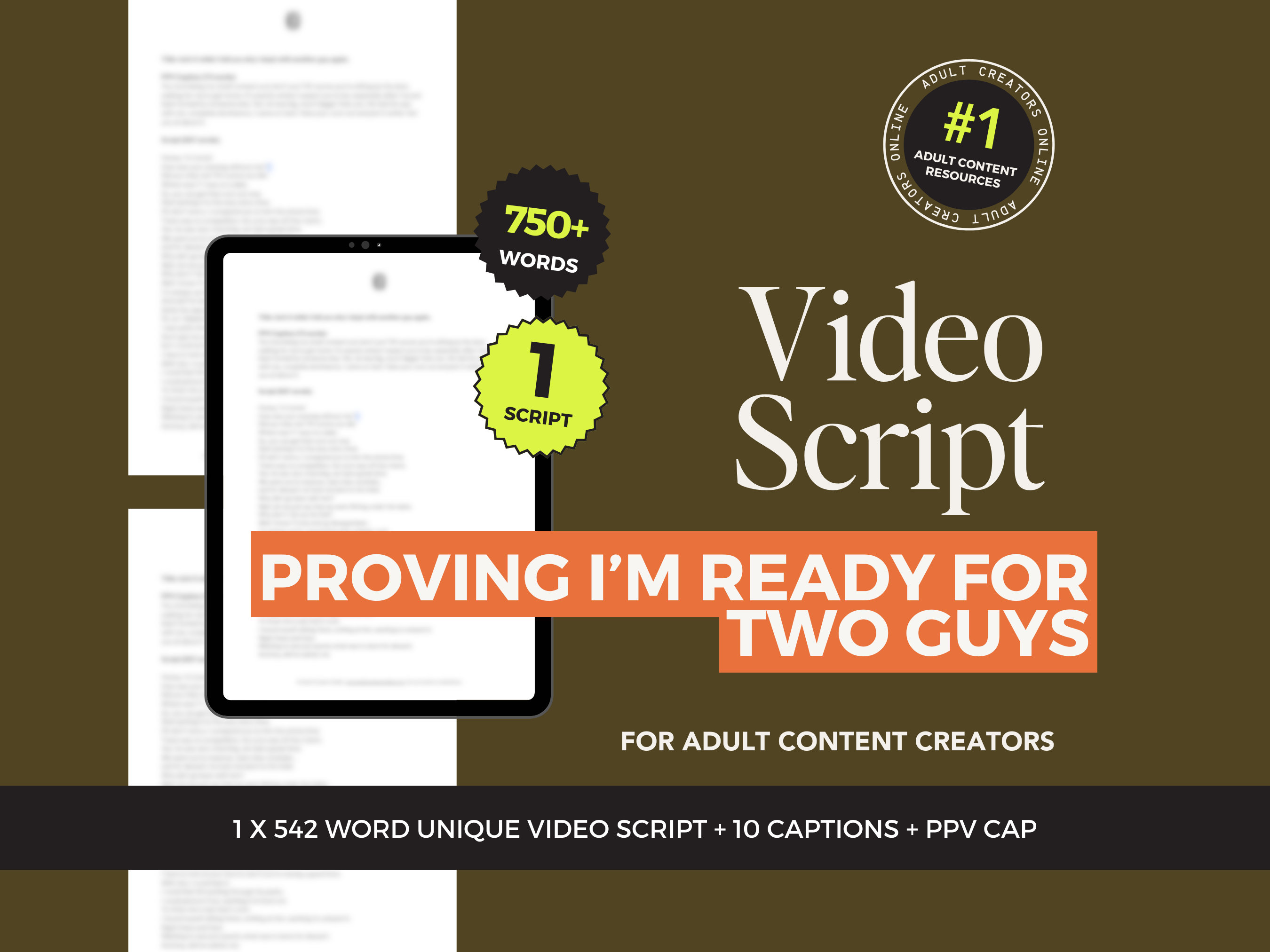 Proving I’m Ready for Two Guys Script – OnlyFans PPV CAPS, Captions & Games
