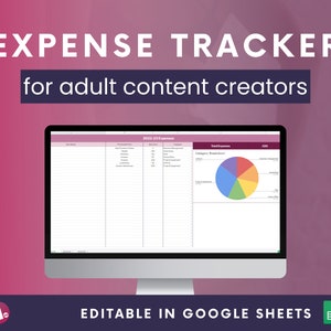 Expense Tracker for Adult Content Creators Track Onlyfans - Etsy