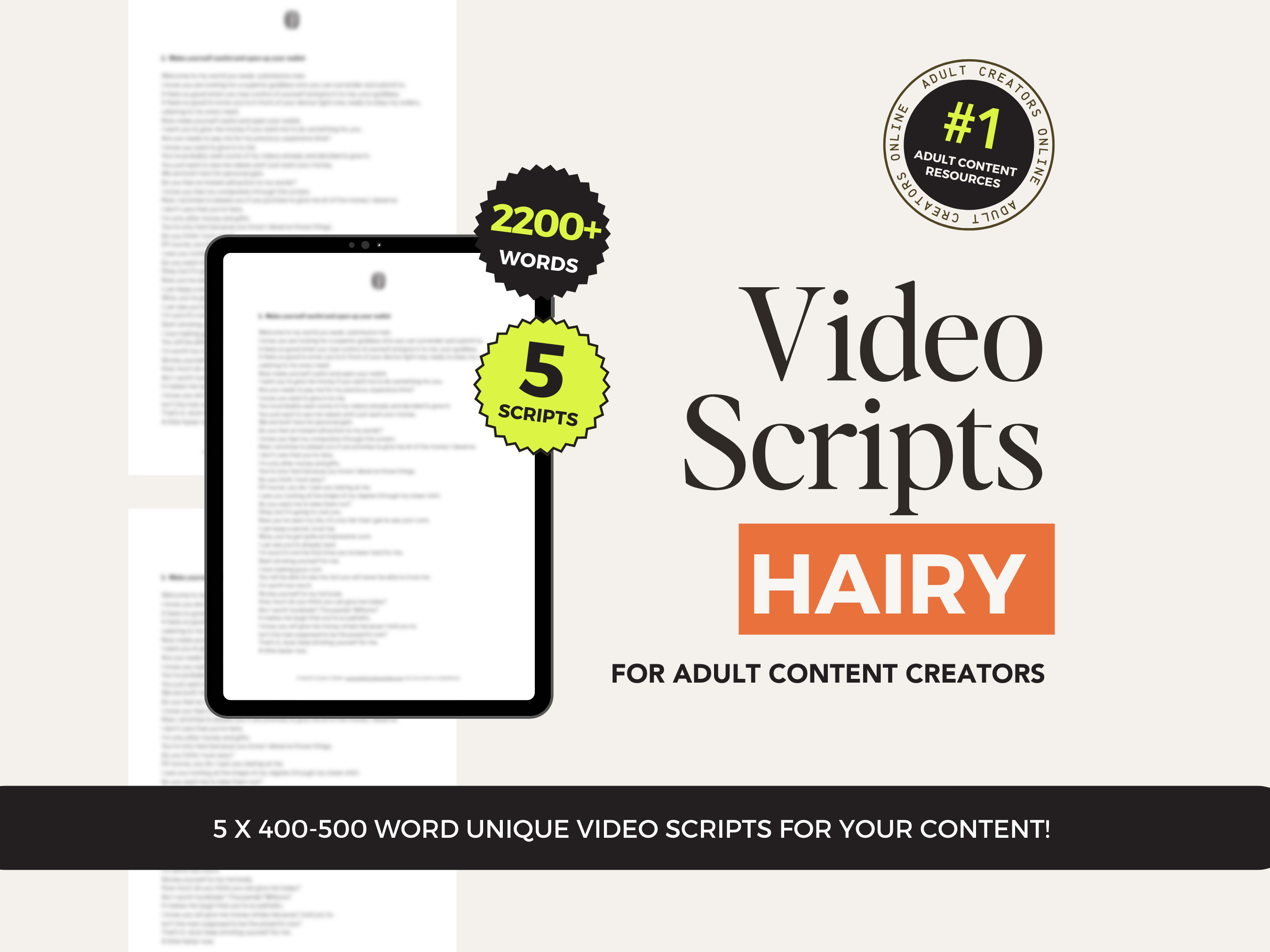 Hairy Fetish JOI Scripts for OnlyFans – Video Scripts for Adult Content Creators, ManyVids Ideas
