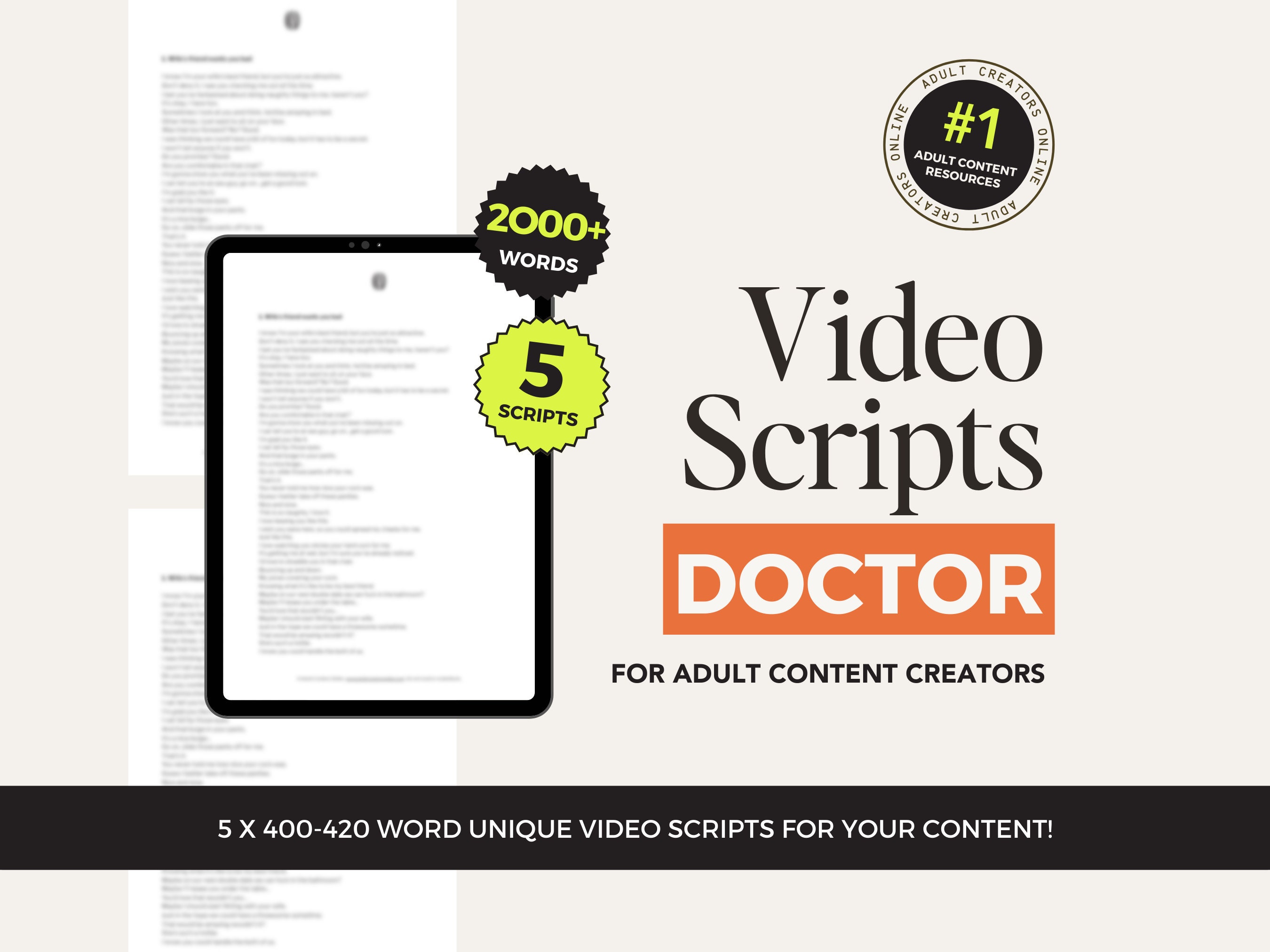 Doctor Roleplay JOI Scripts for OnlyFans – Video Scripts for Adult Content Creators, ManyVids Ideas