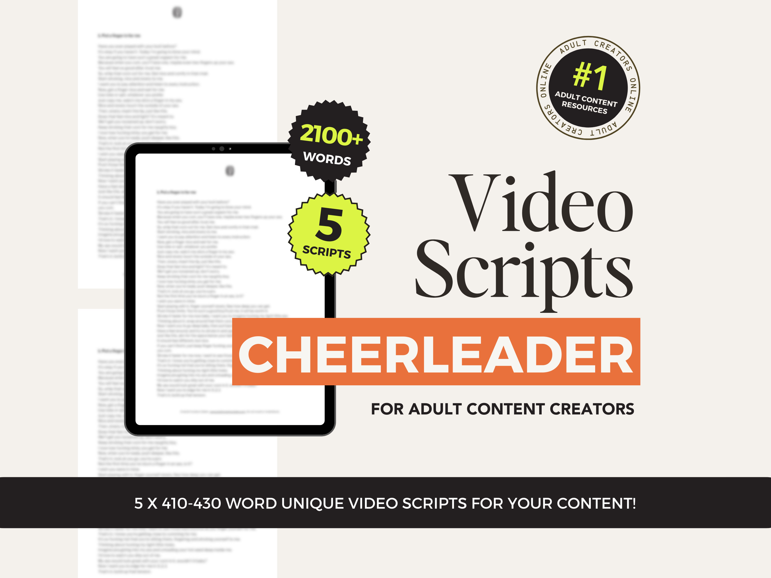 Cheerleader Roleplay JOI Video Scripts for OnlyFans – ManyVids Ideas for Camgirls