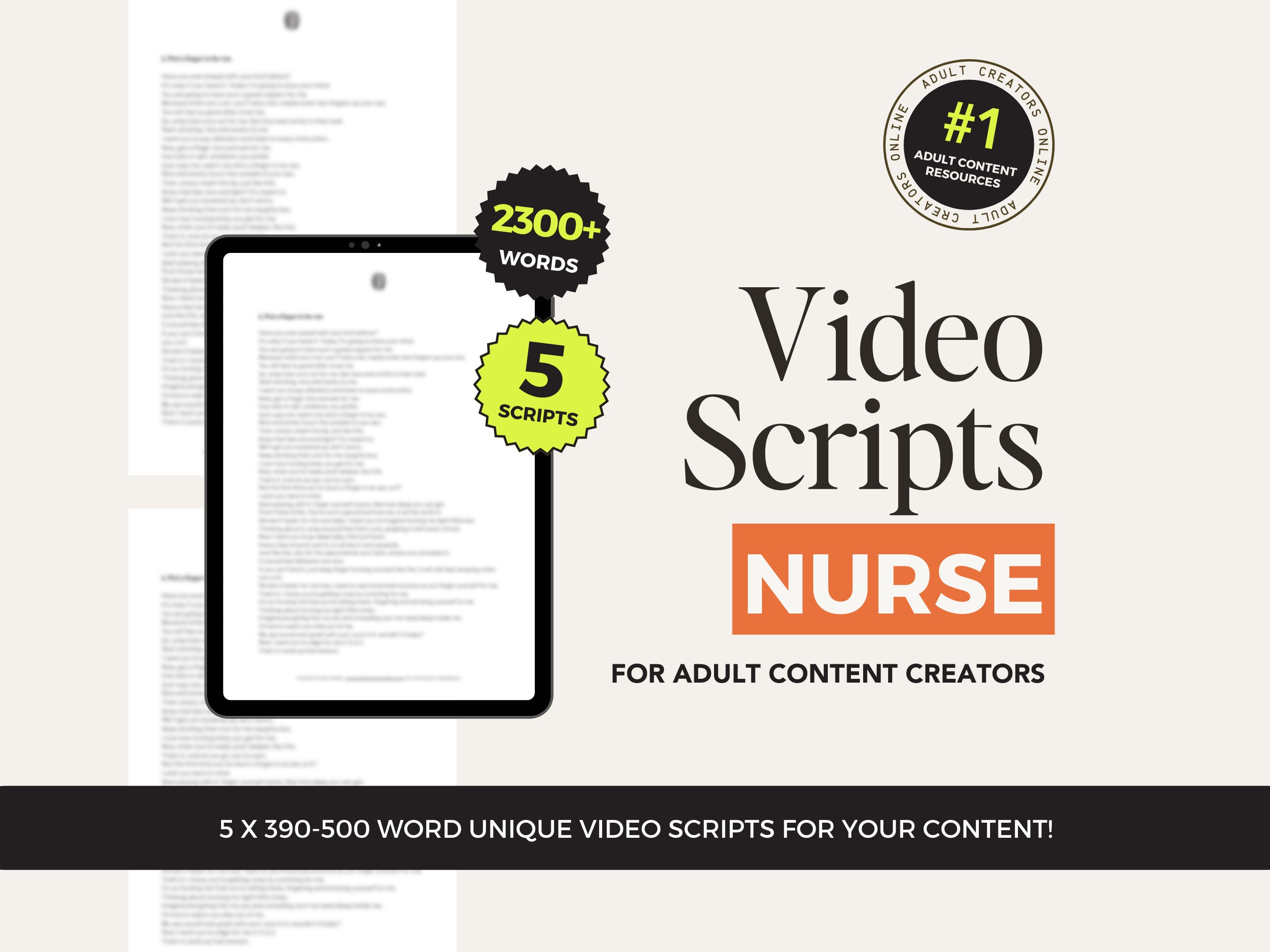 Nurse Fantasy JOI Scripts for OnlyFans – Video Scripts for Adult Content Creators, ManyVids Ideas