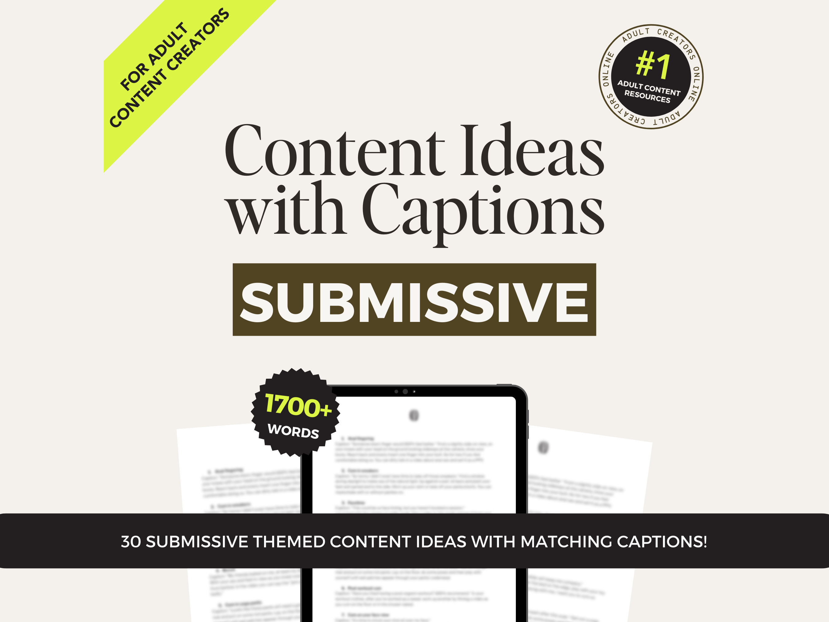 Submissive Content ideas for Onlyfans, NSFW Captions for Camgirls and Sex Workers