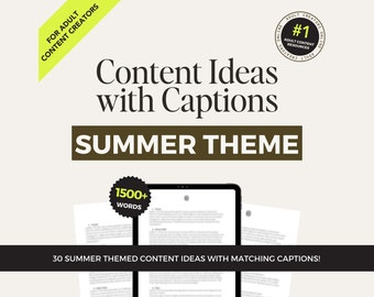 Summer Content ideas for Onlyfans, NSFW Captions for Camgirls and Sex Workers