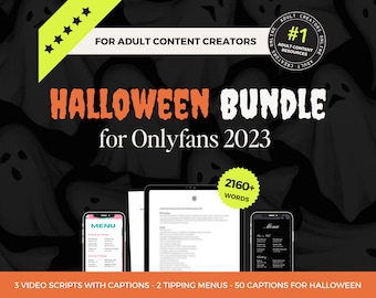 Onlyfans Halloween Bundle, JOI Script Bundle, Onlyfans Urlaubsideen, Onlyfans Trinkgeld-Menüvorlage, PPV-Unterschriftvorlagen, Beschriftungen für OF