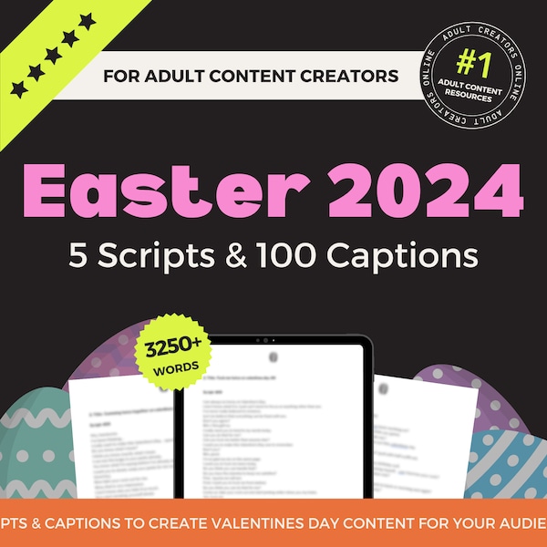 Ostern 2024 Bundle, JOI Script Bundle, Onlyfans Urlaubsideen, Onlyfans Spiele, PPV Caption Templates, Beschriftungen für OF