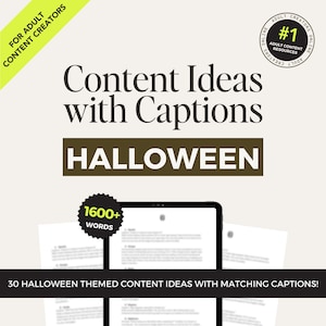 Halloween Content ideas for Onlyfans 2023, NSFW Captions for Camgirls and Sex Workers