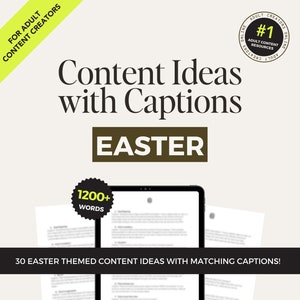 Easter Content ideas for Onlyfans, NSFW Captions for Camgirls and Sex Workers