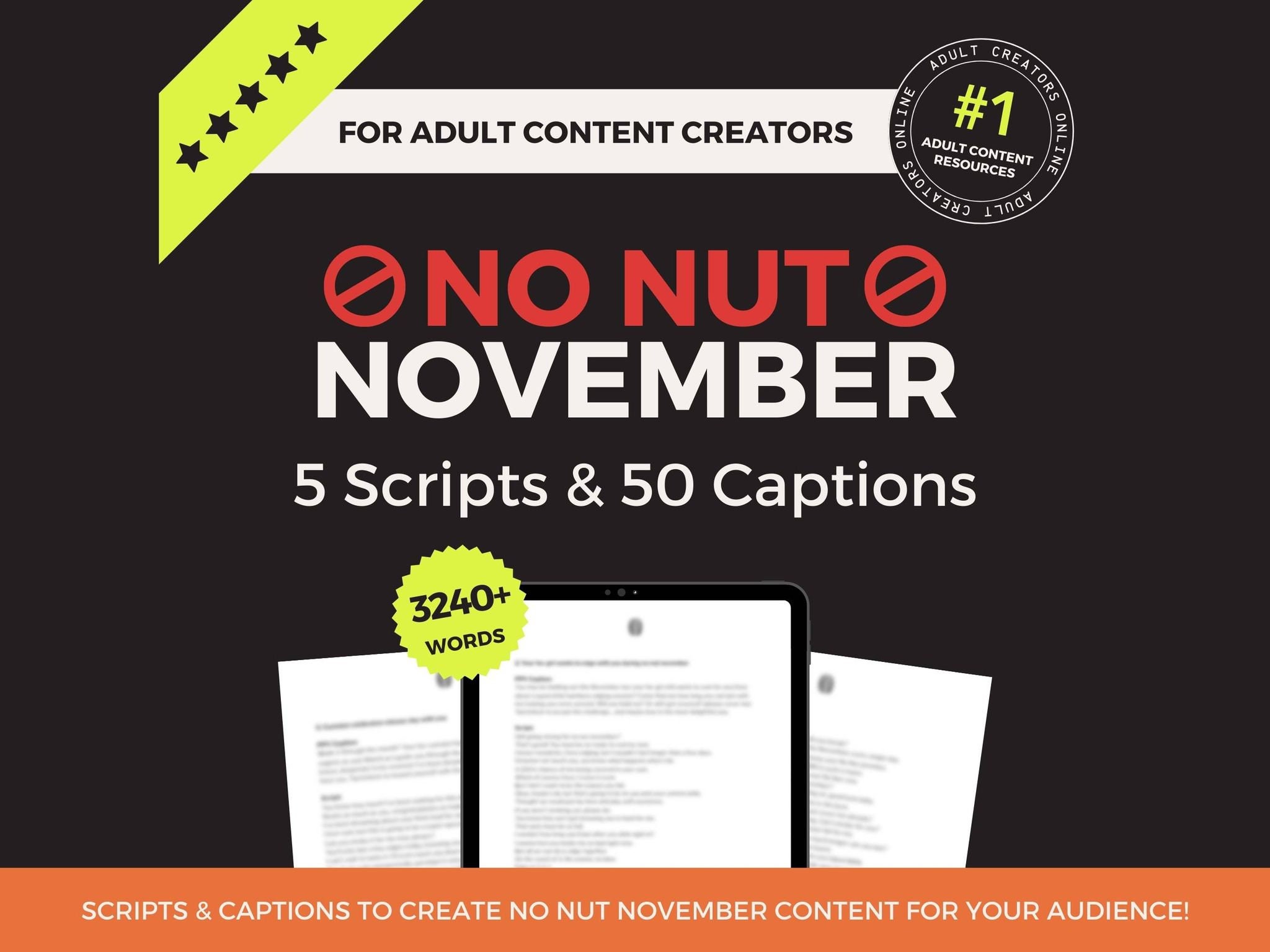 Onlyfans No Nut November Bundle, JOI Script Bundle, Onlyfans Holiday Ideas, Onlyfans Games, PPV Caption Templates, Captions for OF